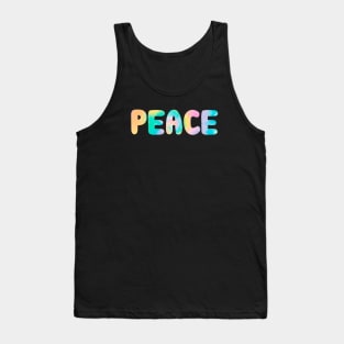 Tie Dye Peace Tank Top